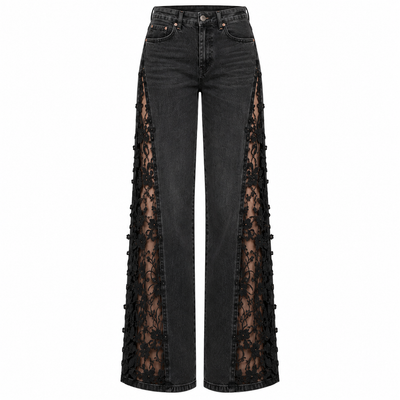 The Floral Laced Jeans