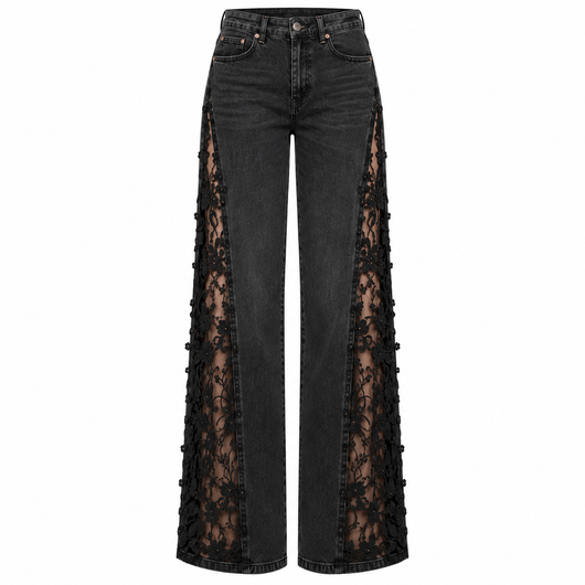The Floral Laced Jeans